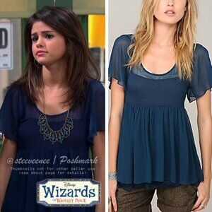 Free People Short Sleeve Babydoll Tunic ASO Alex Russo